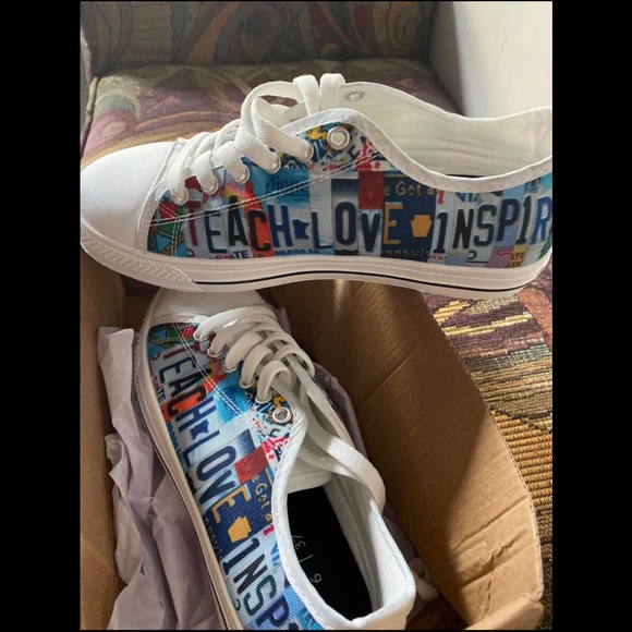 License Plate Teacher Shoes - Picture 2 of 3